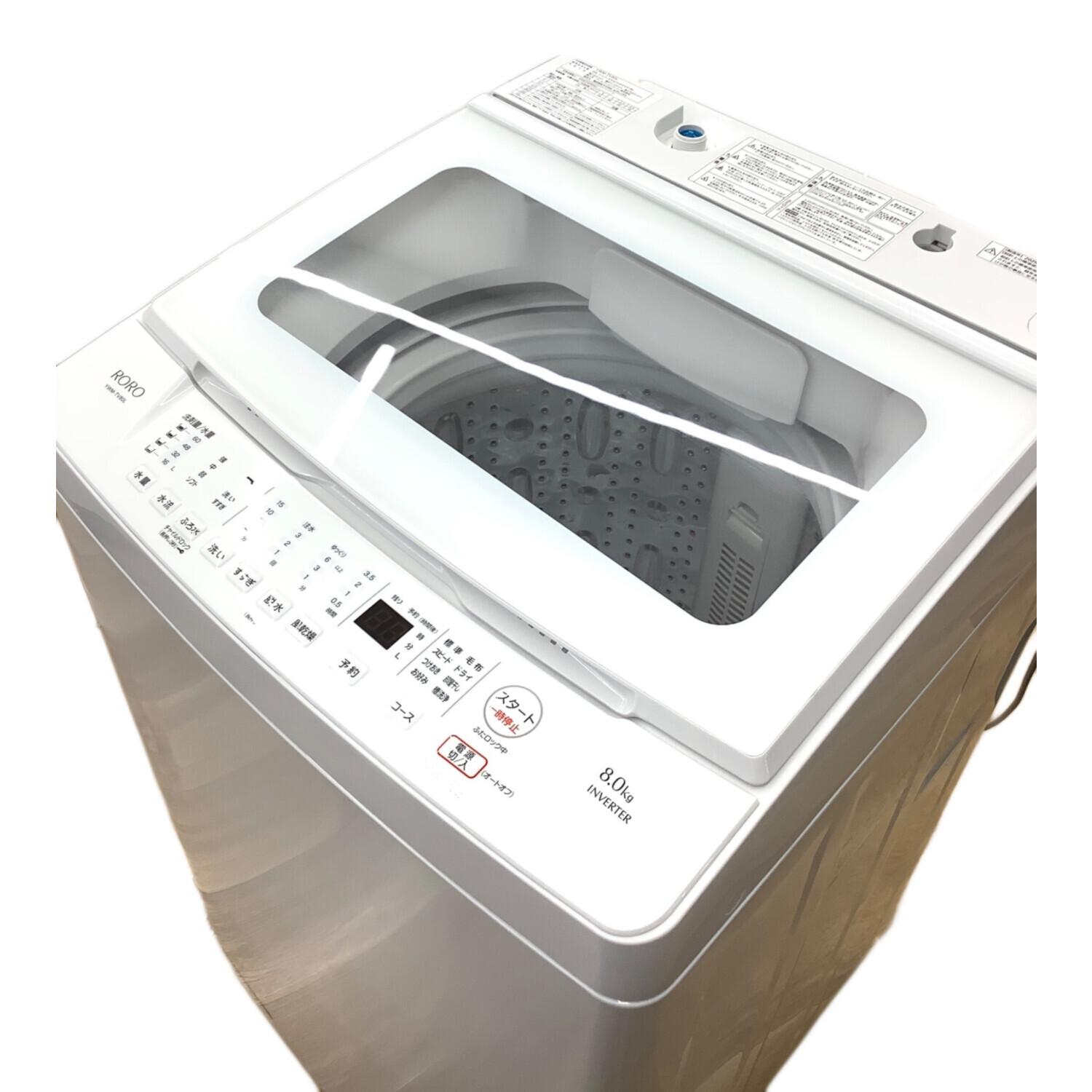 RORO (ロロ) 全自動洗濯機 YWM-TV80L 2025年製 152｜トレファクONLINE