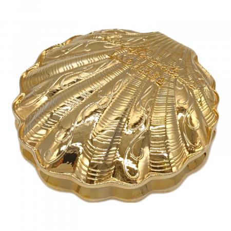 希少【LADURÉE】新品未使用 ラデュレ 24k パウダーケース 貝殻 限定 レ・メルヴェイユーズ ラデュレ新作コスメ - ゴールドの“貝殻”パウダー