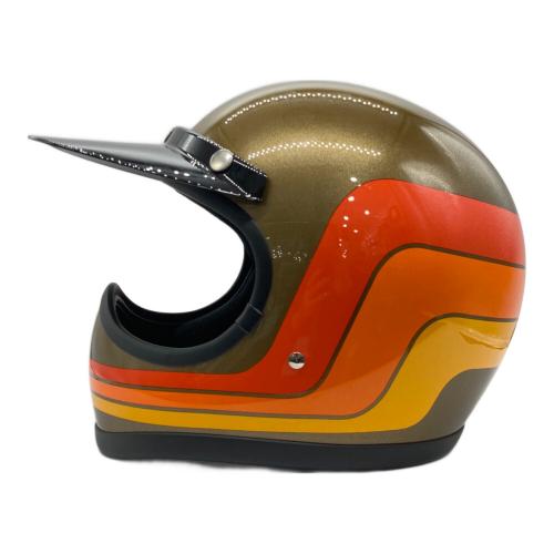 TT＆CO バイク用ヘルメット ベージュ＆オレンジ PSCマーク(バイク用ヘルメット)有