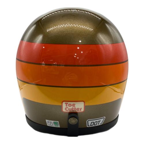 TT＆CO バイク用ヘルメット ベージュ＆オレンジ PSCマーク(バイク用ヘルメット)有