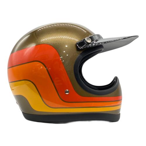 TT＆CO バイク用ヘルメット ベージュ＆オレンジ PSCマーク(バイク用ヘルメット)有