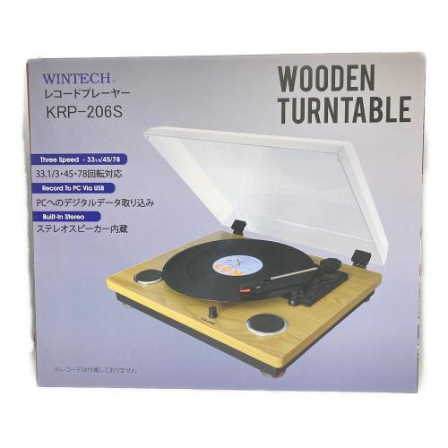 WINTECH (ウィンテック) レコードプレーヤー KRP-206S ・