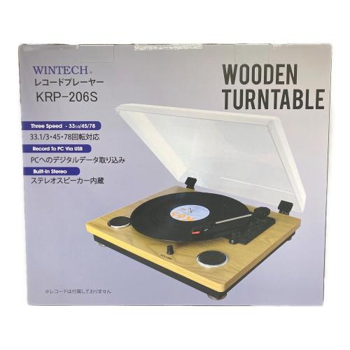 WINTECH (ウィンテック) レコードプレーヤー KRP-206S ・