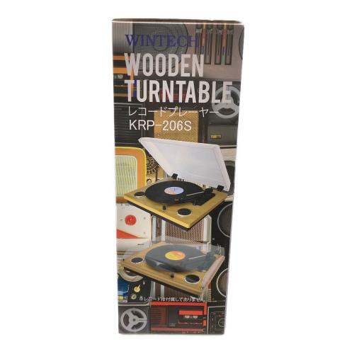 WINTECH (ウィンテック) レコードプレーヤー KRP-206S ・