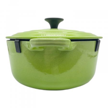 LE CREUSET (ルクルーゼ) 両手鍋 20cm/スピナッチ ココット・ロンド