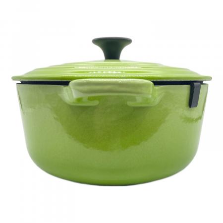 LE CREUSET (ルクルーゼ) 両手鍋 20cm/スピナッチ ココット・ロンド