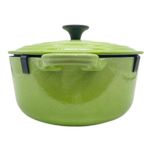 LE CREUSET (ルクルーゼ) 両手鍋 20cm/スピナッチ ココット・ロンド