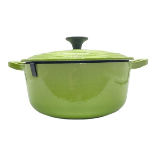 LE CREUSET (ルクルーゼ) 両手鍋 20cm/スピナッチ ココット・ロンド