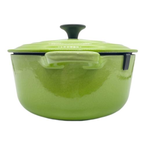 LE CREUSET (ルクルーゼ) 両手鍋 20cm/スピナッチ ココット・ロンド