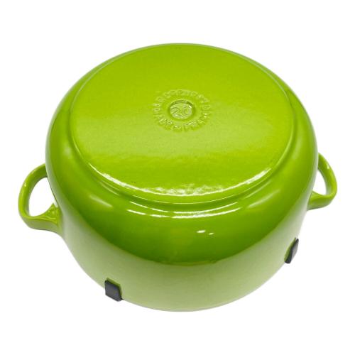 LE CREUSET (ルクルーゼ) 両手鍋 20cm/スピナッチ ココット・ロンド