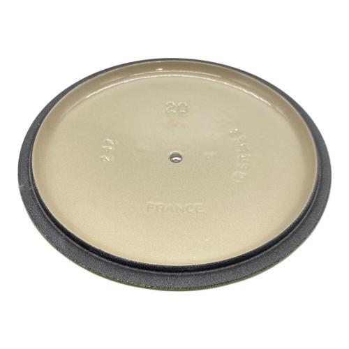 LE CREUSET (ルクルーゼ) 両手鍋 20cm/スピナッチ ココット・ロンド