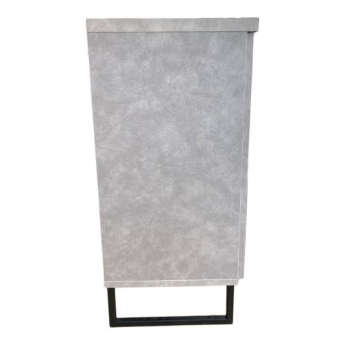 キッチンカウンター 303 グレー×シルバー