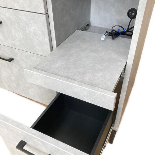 キッチンカウンター 303 グレー×シルバー