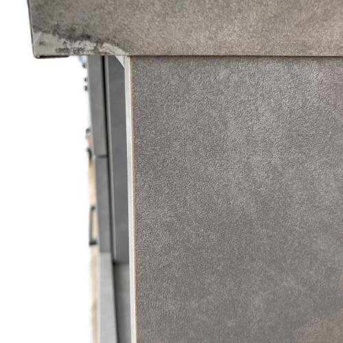 キッチンカウンター 303 グレー×シルバー