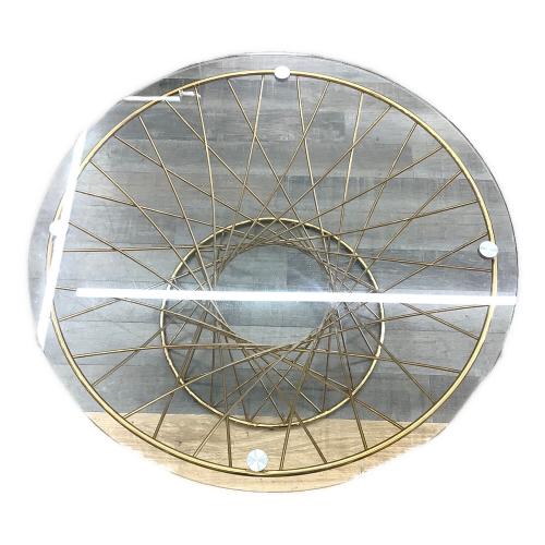 Franc franc (フランフラン) コーヒーテーブル 天板小キズ有 クリア×ゴールド