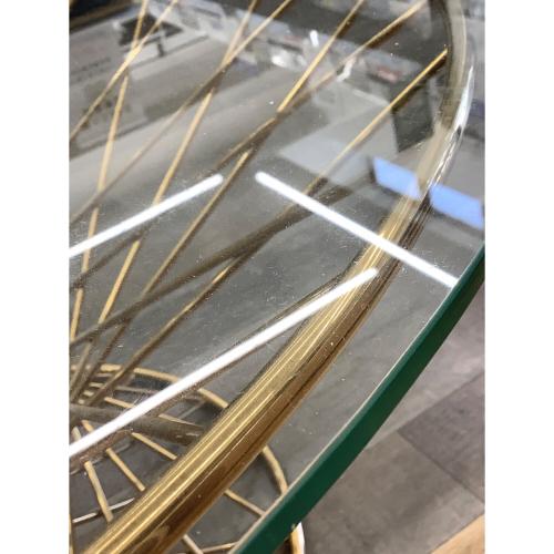 Franc franc (フランフラン) コーヒーテーブル 天板小キズ有 クリア×ゴールド