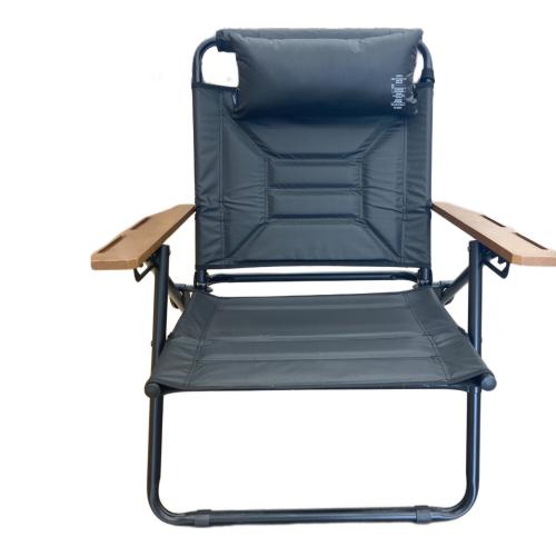 AS2OV (アッソブ) HIGH BACK RECLINING LOW ROVER CHAIR 392101-10 ※座面穴あき有 ブラック