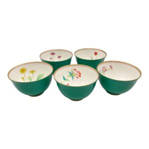 香蘭社 (コウランシャ) 湯呑み揃え つごもり草花