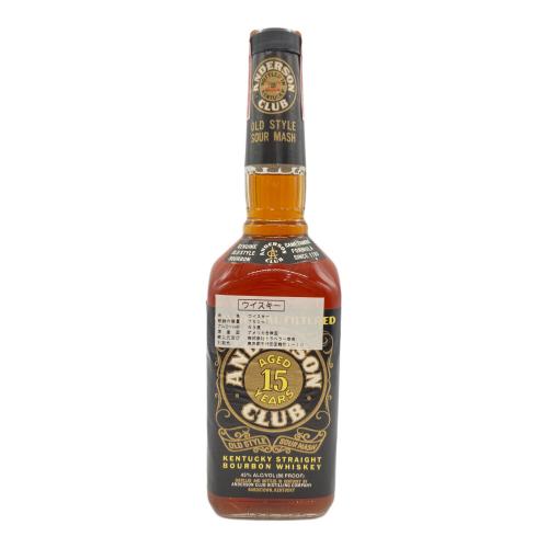 ANDERSON CLUB バーボン 15年 750ml