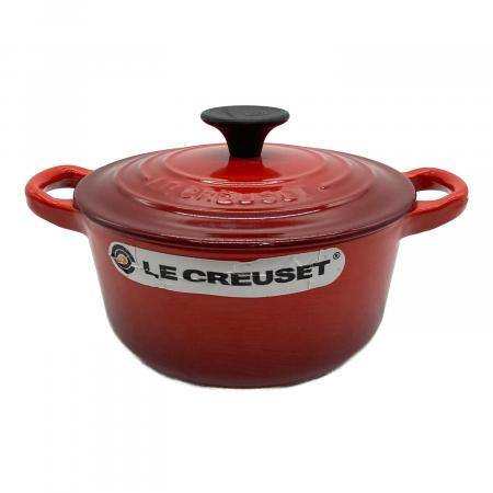 LE CREUSET (ルクルーゼ) 鍋 16cm レッド ココット・ロンド