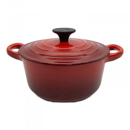 LE CREUSET (ルクルーゼ) 鍋 16cm レッド ココット・ロンド
