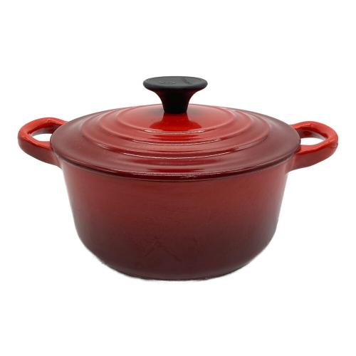 LE CREUSET (ルクルーゼ) 鍋 16cm レッド ココット・ロンド