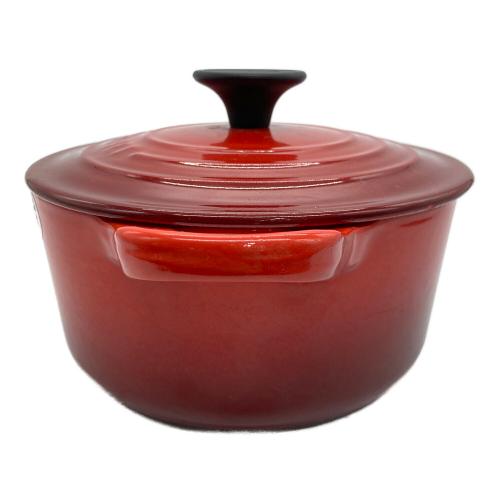 LE CREUSET (ルクルーゼ) 鍋 16cm レッド ココット・ロンド