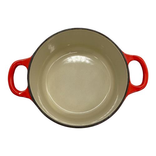 LE CREUSET (ルクルーゼ) 鍋 16cm レッド ココット・ロンド