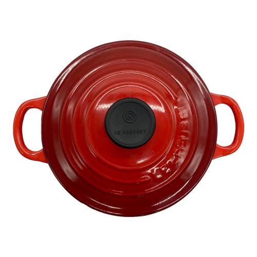 LE CREUSET (ルクルーゼ) 鍋 16cm レッド ココット・ロンド