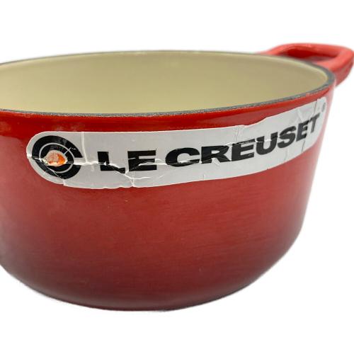 LE CREUSET (ルクルーゼ) 鍋 16cm レッド ココット・ロンド