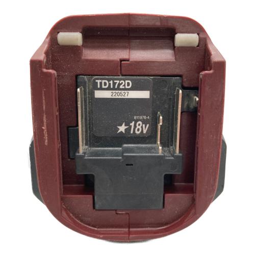 MAKITA (マキタ) インパクトドライバー TD172D キズ有