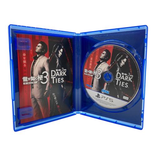 セガ 龍が如く 極3 / 龍が如く3外伝 Dark Ties Playstation5用ソフト CERO D (17歳以上対象)