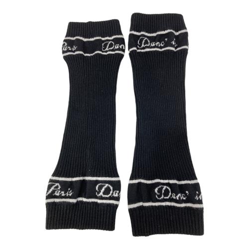 Christian Dior (クリスチャン ディオール) レッグウォーマー ブラック×ホワイト・aq12716