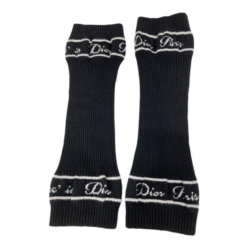 Christian Dior (クリスチャン ディオール) レッグウォーマー ブラック×ホワイト・aq12716