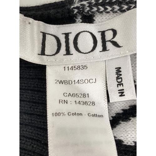 Christian Dior (クリスチャン ディオール) レッグウォーマー ブラック×ホワイト・aq12716