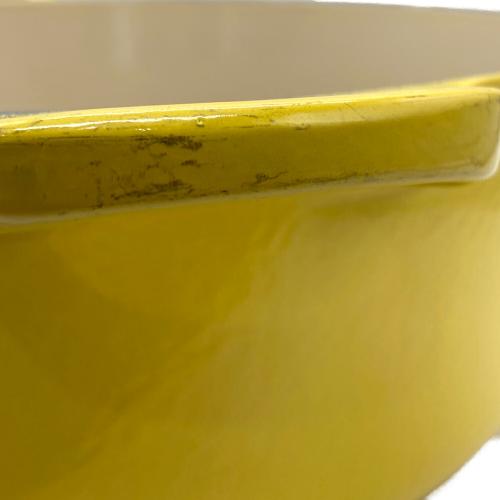 LE CREUSET (ルクルーゼ) 両手鍋 34cm イエロー ココット・ロンド
