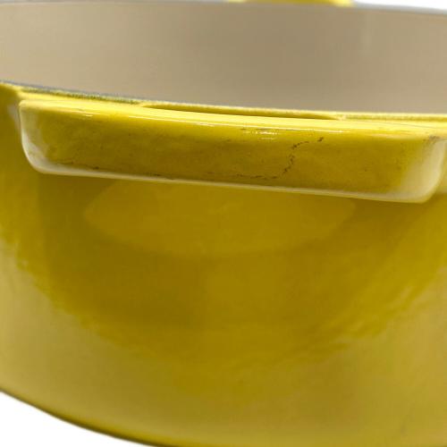 LE CREUSET (ルクルーゼ) 両手鍋 34cm イエロー ココット・ロンド