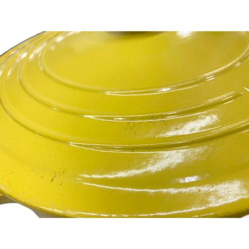 LE CREUSET (ルクルーゼ) 両手鍋 34cm イエロー ココット・ロンド