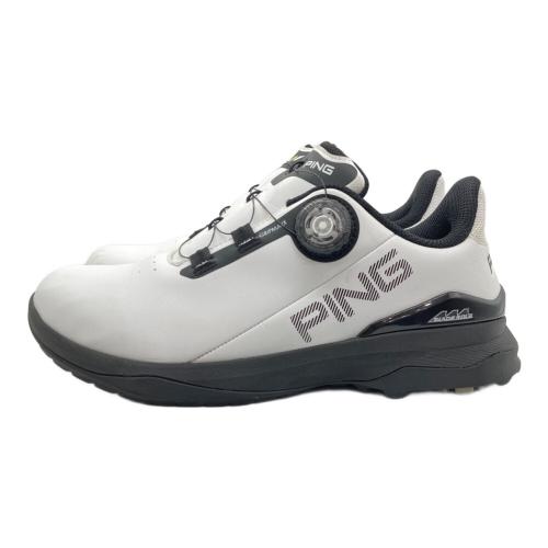 PiNG (ピン) ゴルフシューズ 621-4192503 メンズ SIZE 26.5cm ホワイト×ブラック