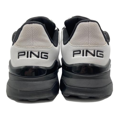 PiNG (ピン) ゴルフシューズ 621-4192503 メンズ SIZE 26.5cm ホワイト×ブラック