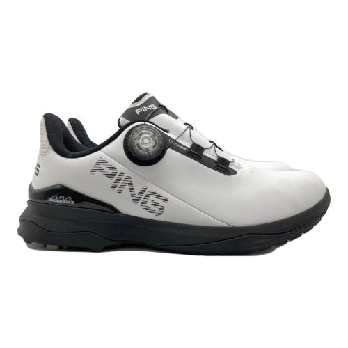 PiNG (ピン) ゴルフシューズ 621-4192503 メンズ SIZE 26.5cm ホワイト×ブラック