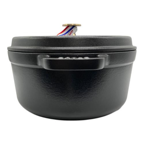Staub (ストウブ) ピコ・ココット ラウンド SIZE 24cm ブラック