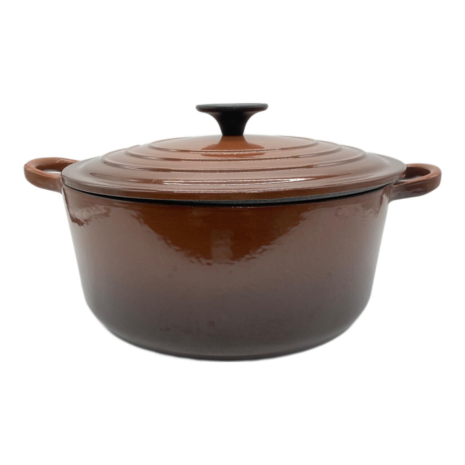 LE CREUSET (ルクルーゼ) 両手鍋 ブラウン ココット・ロンド
