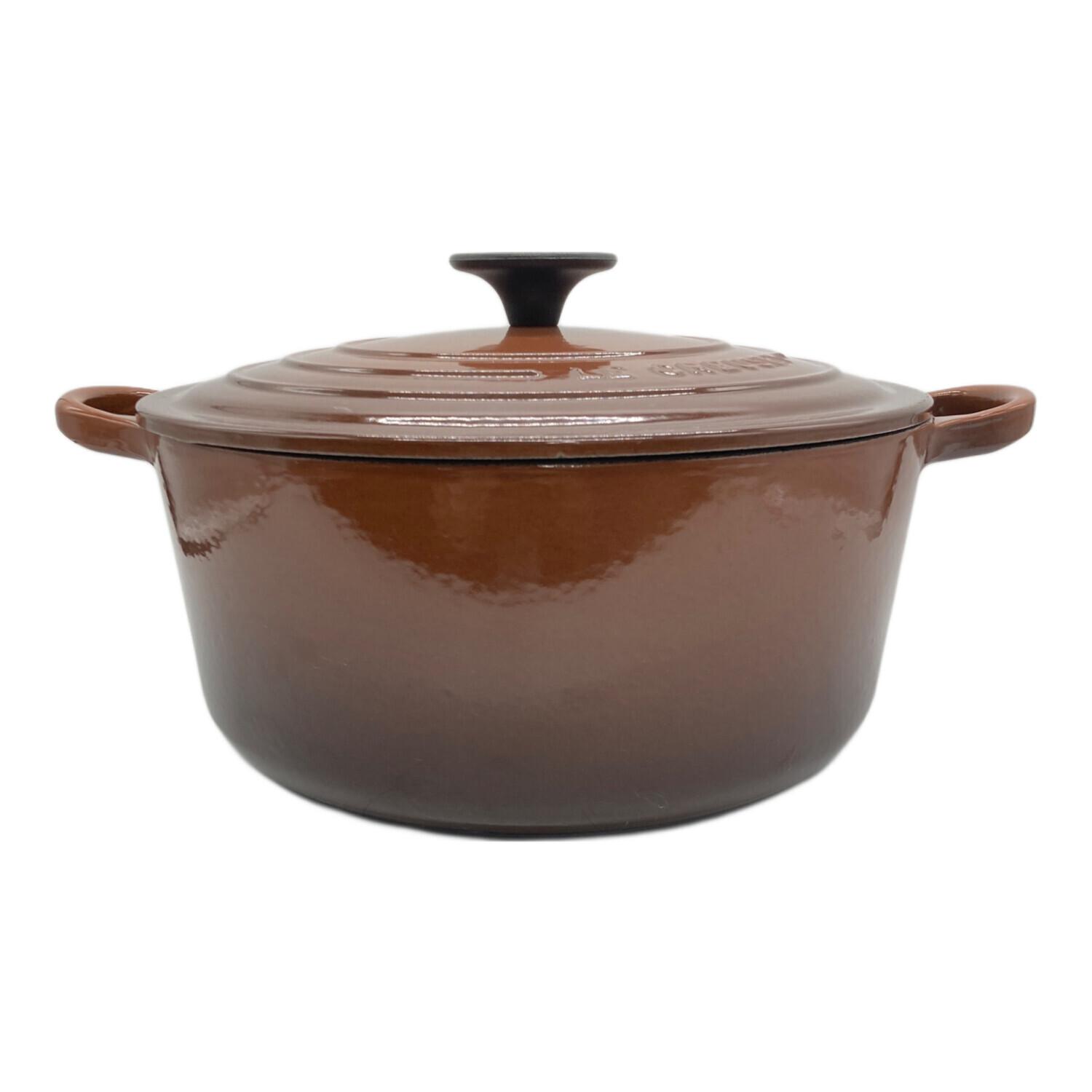 LE CREUSET (ルクルーゼ) 両手鍋 ブラウン ココット・ロンド