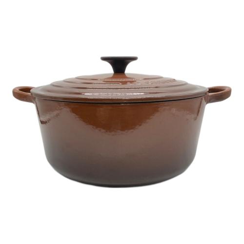 Le Creuset 両手鍋 オーバル 27cm ブラウン LE CREUSET (ルクルーゼ) 両手鍋 ブラウン ココット・ロンド