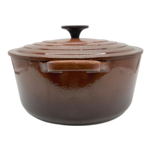 LE CREUSET (ルクルーゼ) 両手鍋 ブラウン ココット・ロンド