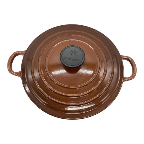 LE CREUSET (ルクルーゼ) 両手鍋 ブラウン ココット・ロンド