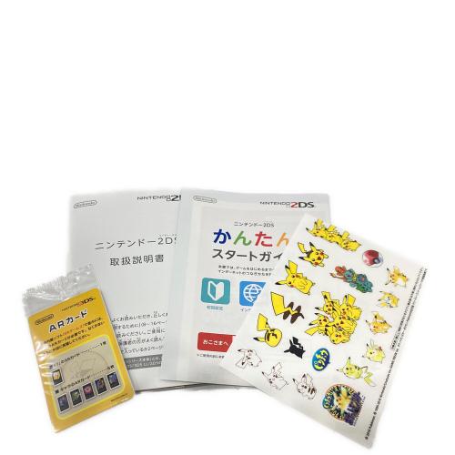 Nintendo (ニンテンドー) 2DS(ピカチュウ限定パック) FTR-001 ARカード未開封/テーマダウンロード済/オリジナルステッカー未使用