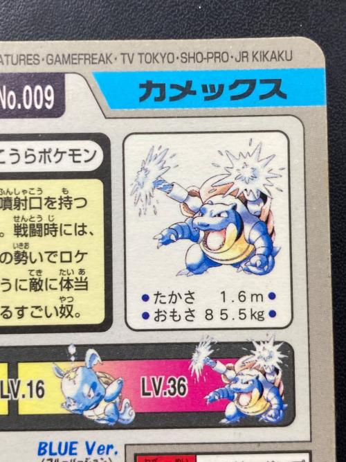1997年版 カメックス ポケモンカード プリズム 1997年カードダス