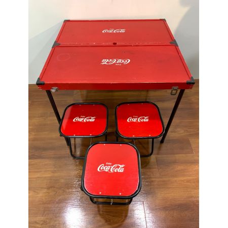 Coca Cola (コカコーラ) 折りたたみテーブル・チェアセット